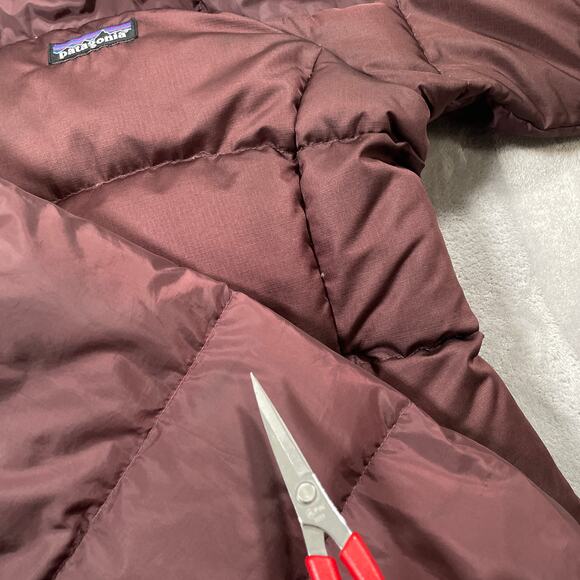 Patagonia Fitz Roy Jacket Womens Small Goose Down Quilted Outdoor Puffer Hiking - Picture 9 of 13